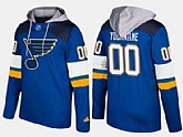 Blues Men's Customized Name And Number Blue Adidas Hoodie,baseball caps,new era cap wholesale,wholesale hats